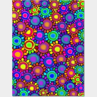 TRIPPY Flowers Hippy Lifestyle Posters and Art